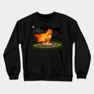 Fiery Nix Wolf Crewneck Sweatshirt